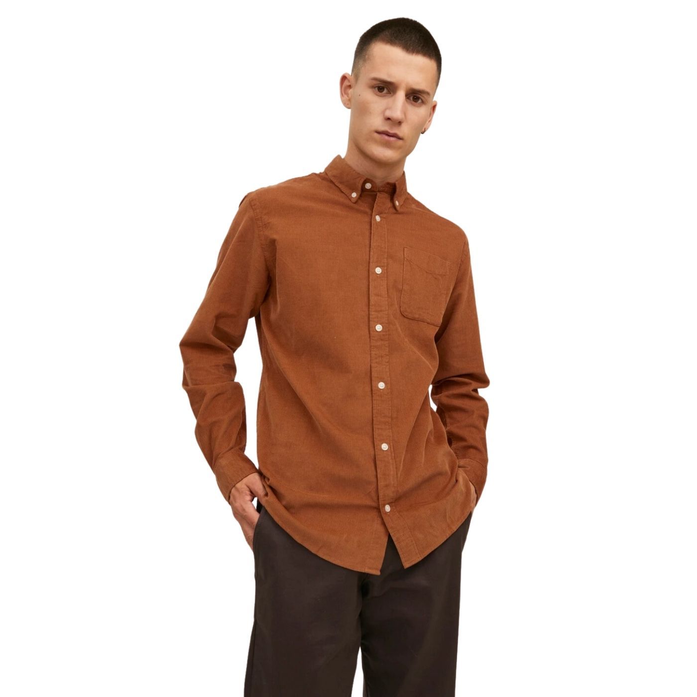 Jack & Jones Long Sleeve Shirt | Brown