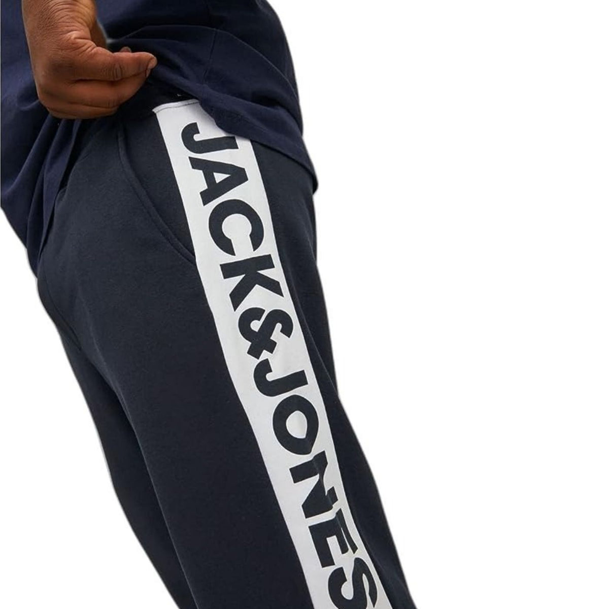 Jack & Jones Will Logo Block Sweatpants | Blue