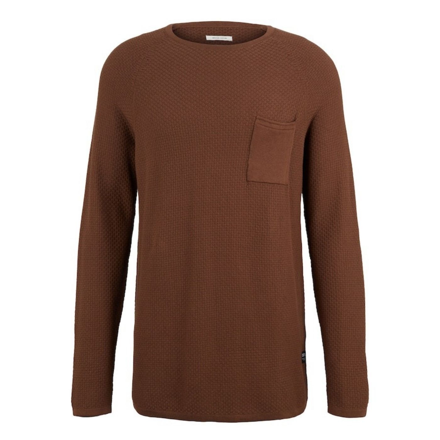 Tom Tailor Structured Knitted Pullover | Brown
