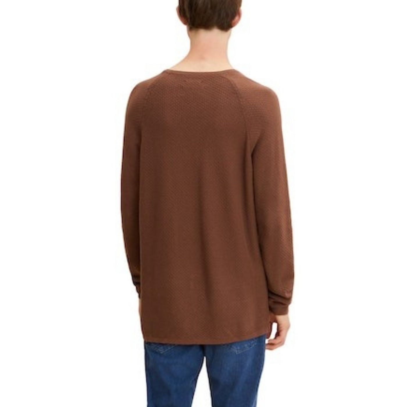 Tom Tailor Structured Knitted Pullover | Brown