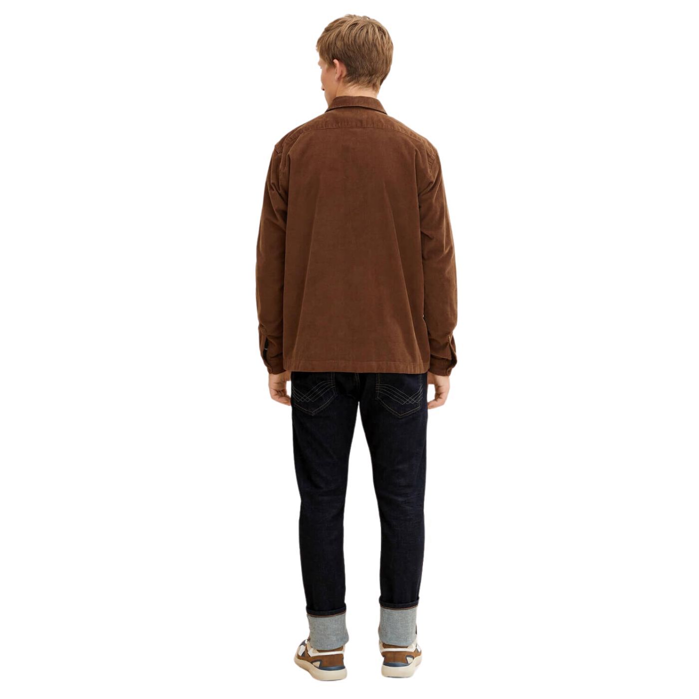 Tom Tailor Zip Shirt | Brown