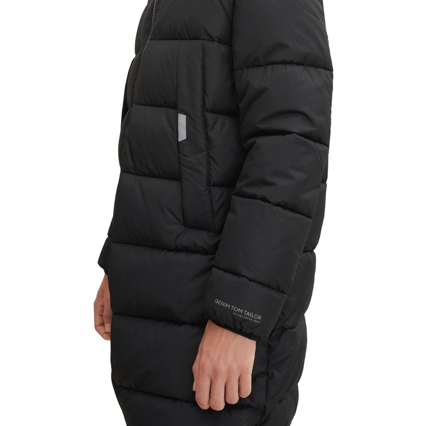 Tom Tailor Long Puffer Parka | Black