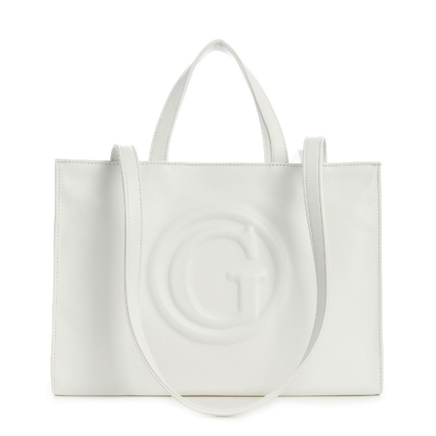 Guess G-Tote White Handbag