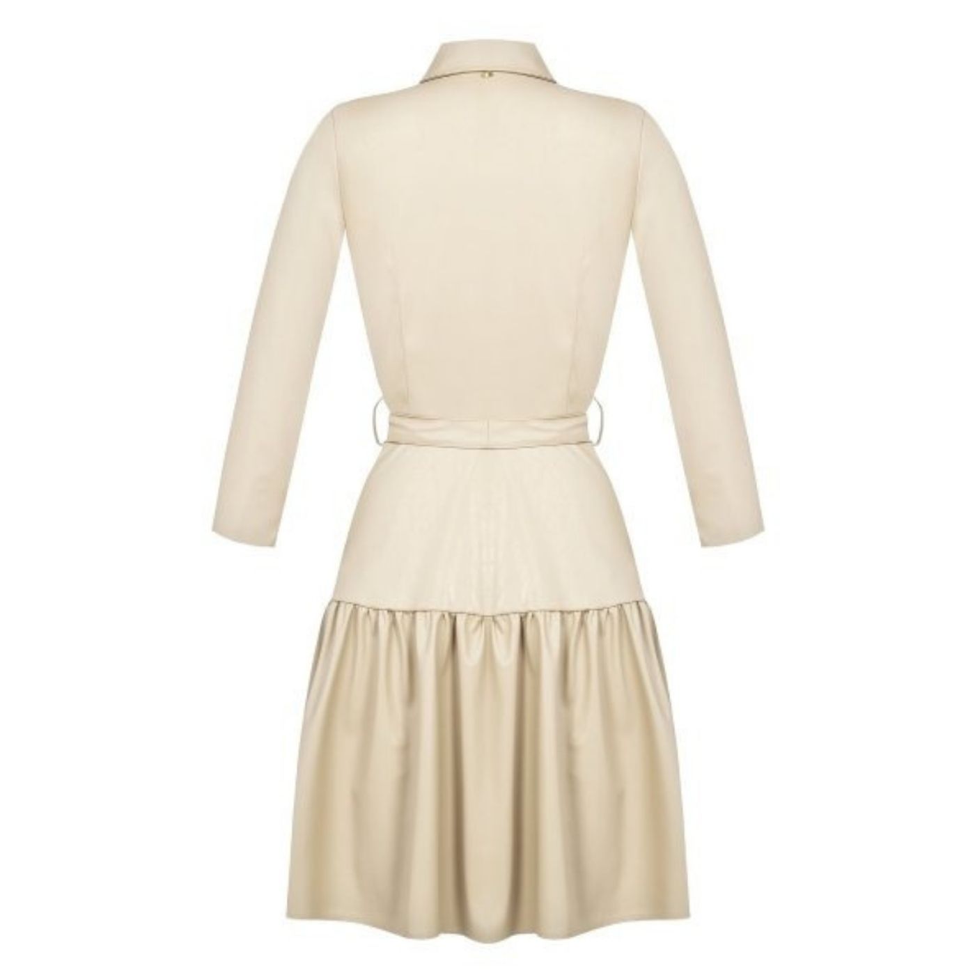 Rinascimento Eco Leather Dress | Beige