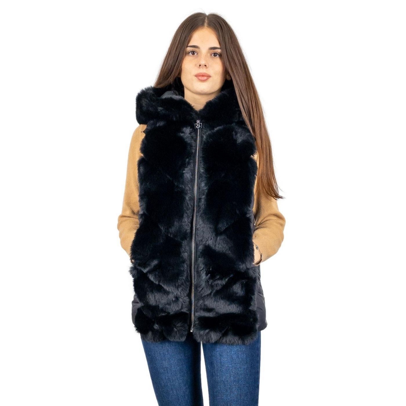 Rinascimento Hooded Vest | Black