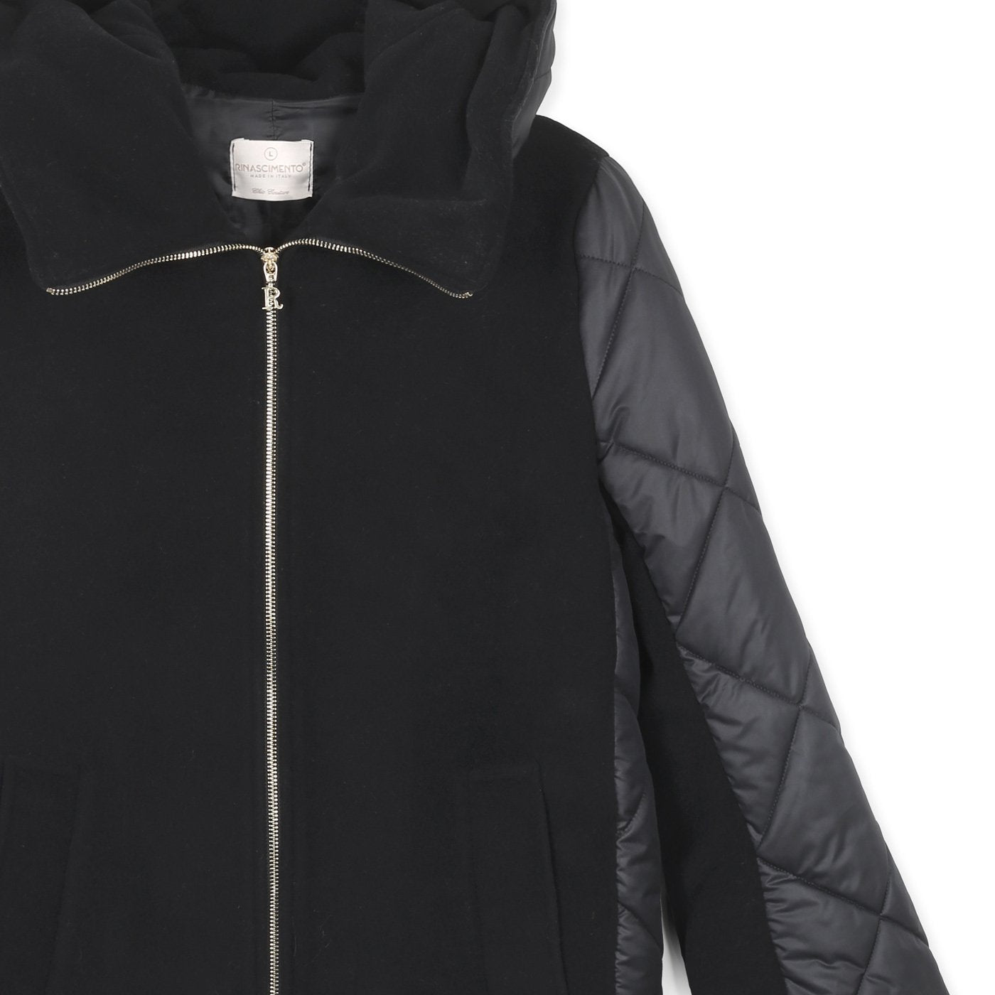 Rinascimento Zip Coat | Black