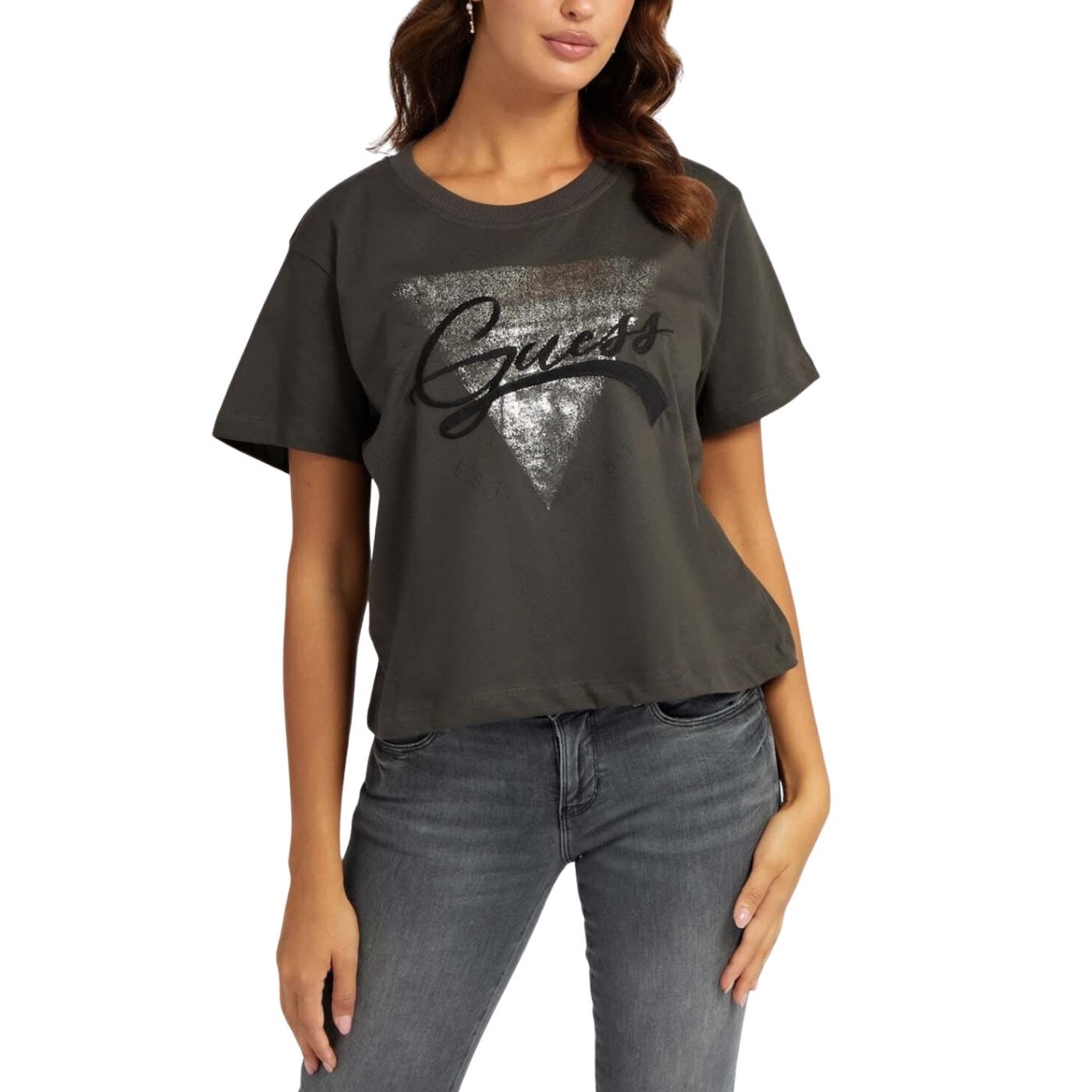 Guess Logo T-Shirt | Grey