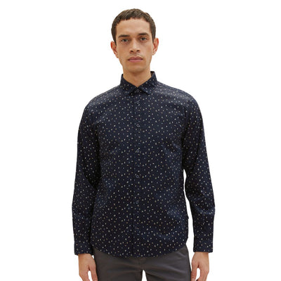 Tom Tailor Long Sleeve Shirt Blue Print