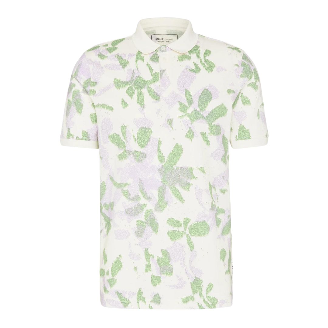 Tom Tailor Polo Shirt Cream Print