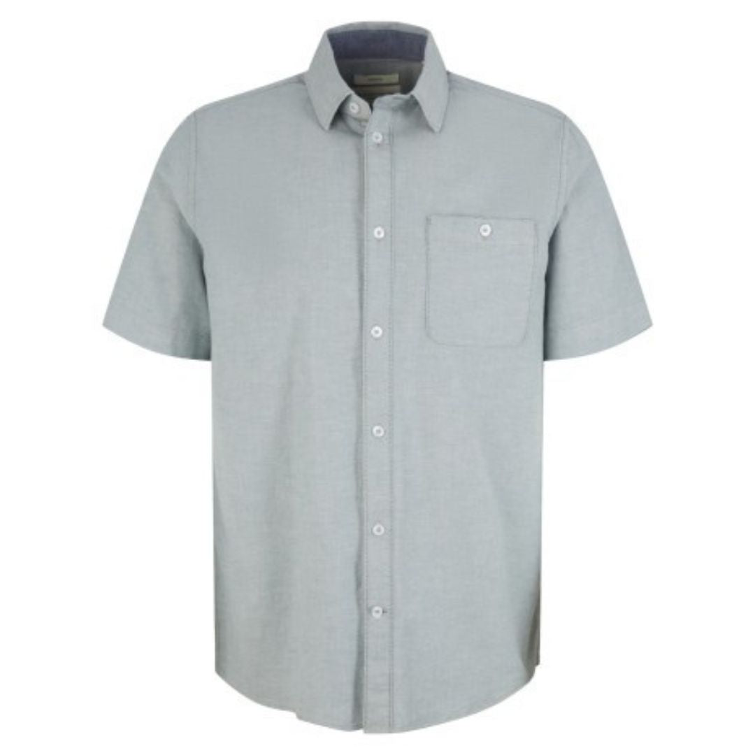 Tom Tailor Short Sleeve Shirt Green