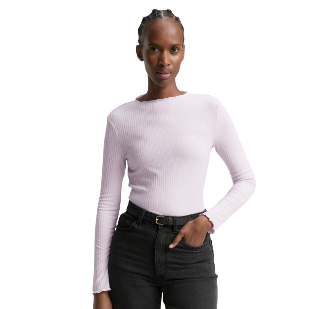 Tom Tailor Long Sleeve Women's Top | Purple – front view