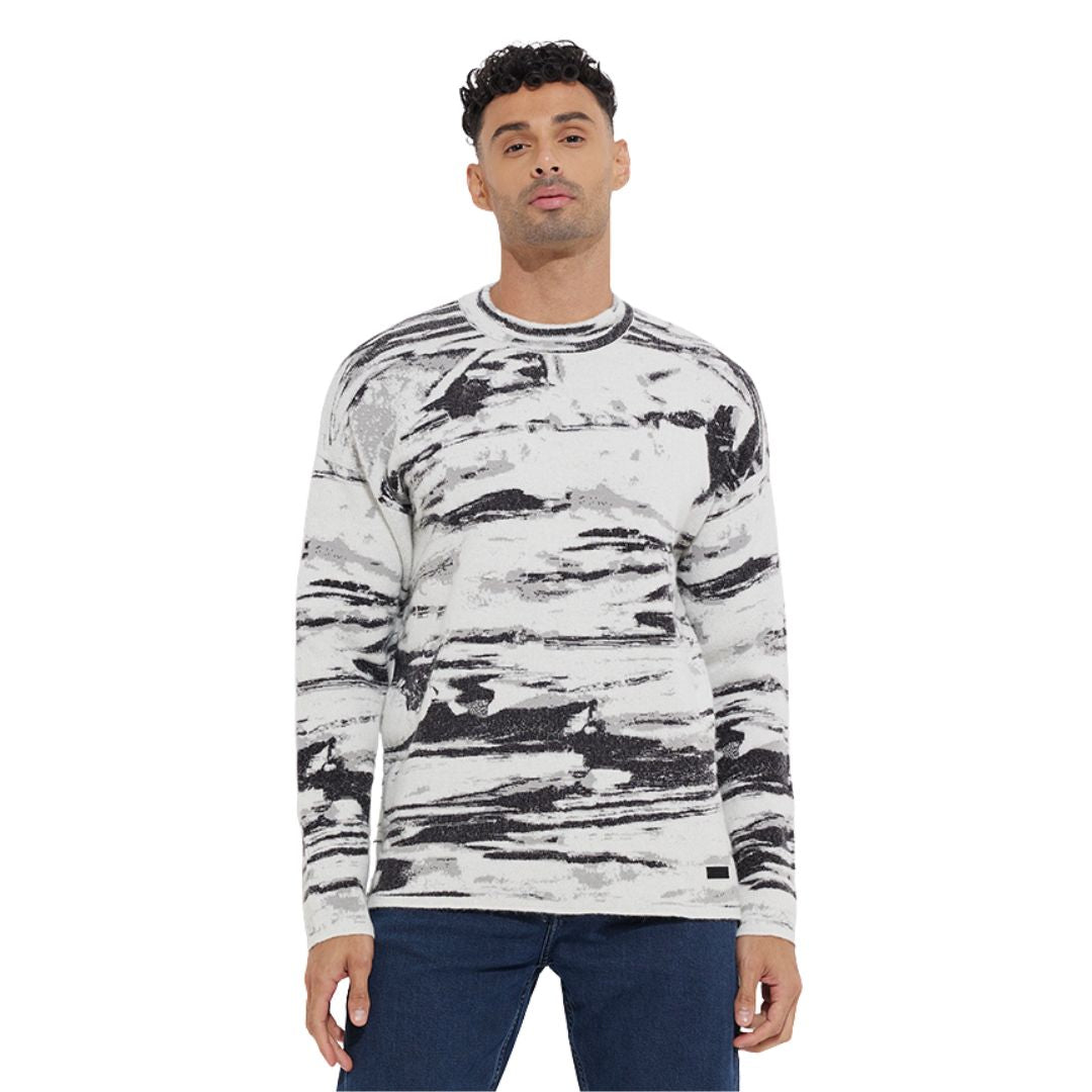 Calvin Klein Abstract Jacquard Pullover