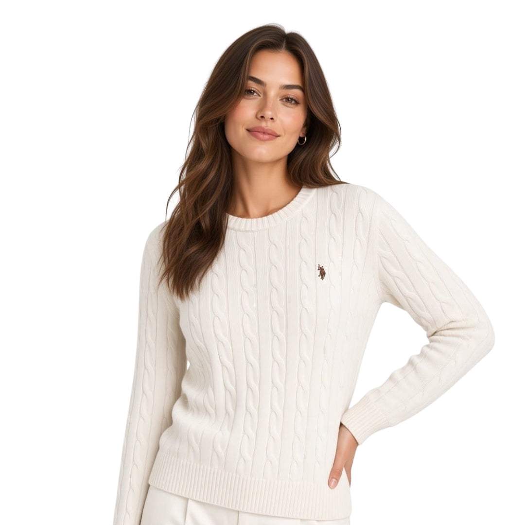 U.S. Polo Assn. Women's Sweater | White