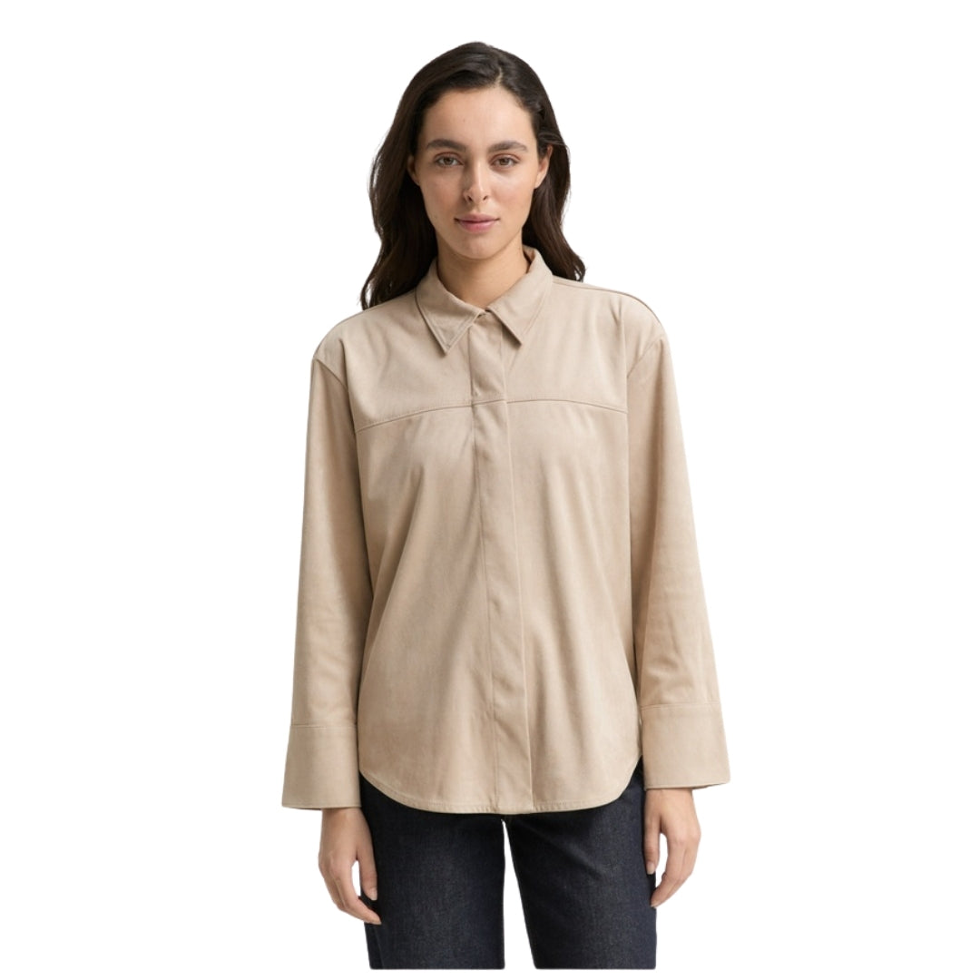 Tom Tailor Women's Shirt | Beige – front view