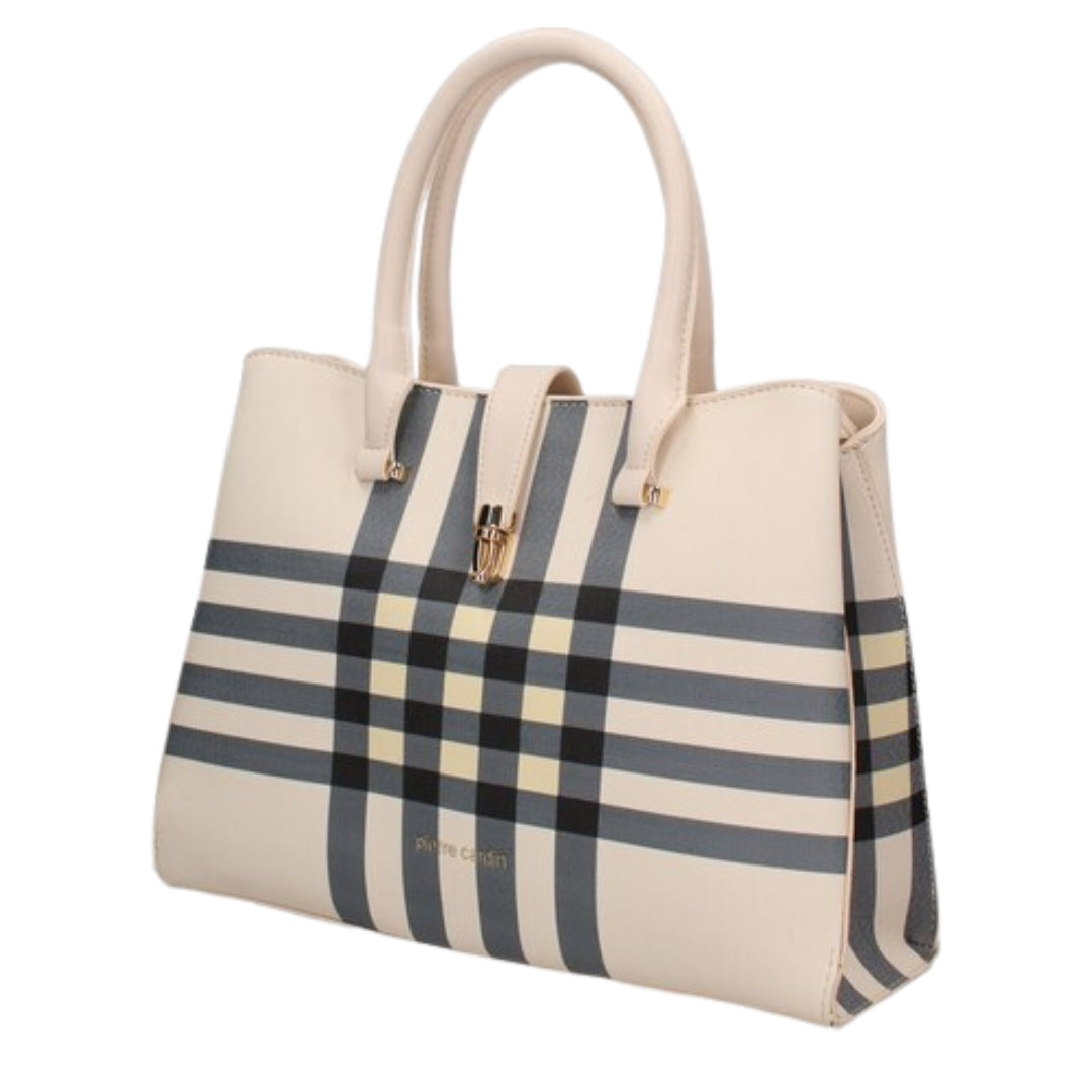 Pierre Cardin Bag | White Patterned