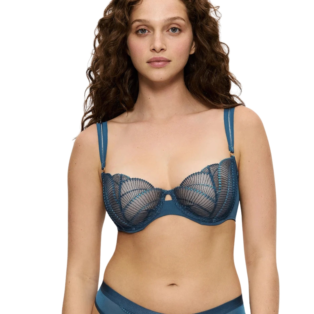 Triumph Palina Sea Full of Stars WH | Bra | Petrol Blue