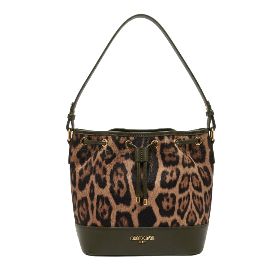 Roberto Cavalli Sport Bag | Brown Patterned