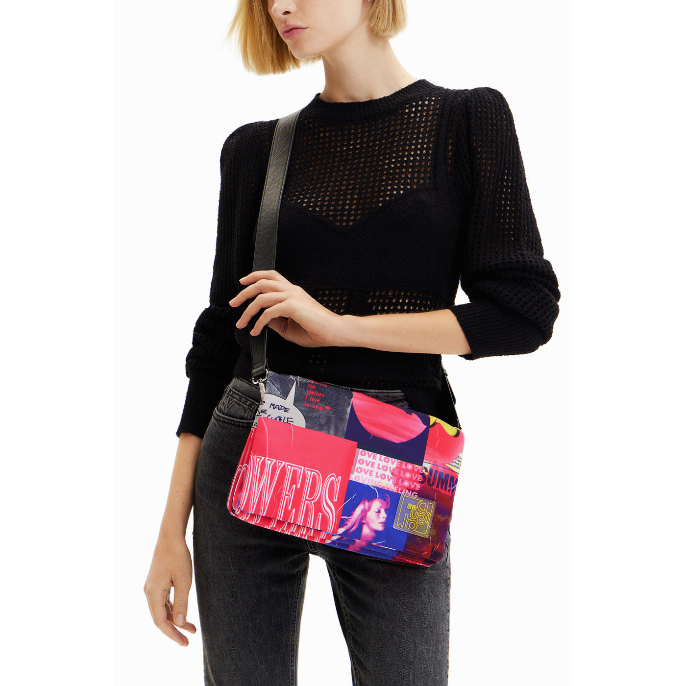 Desigual Fake News Dortmund  Flap Shoulderbag