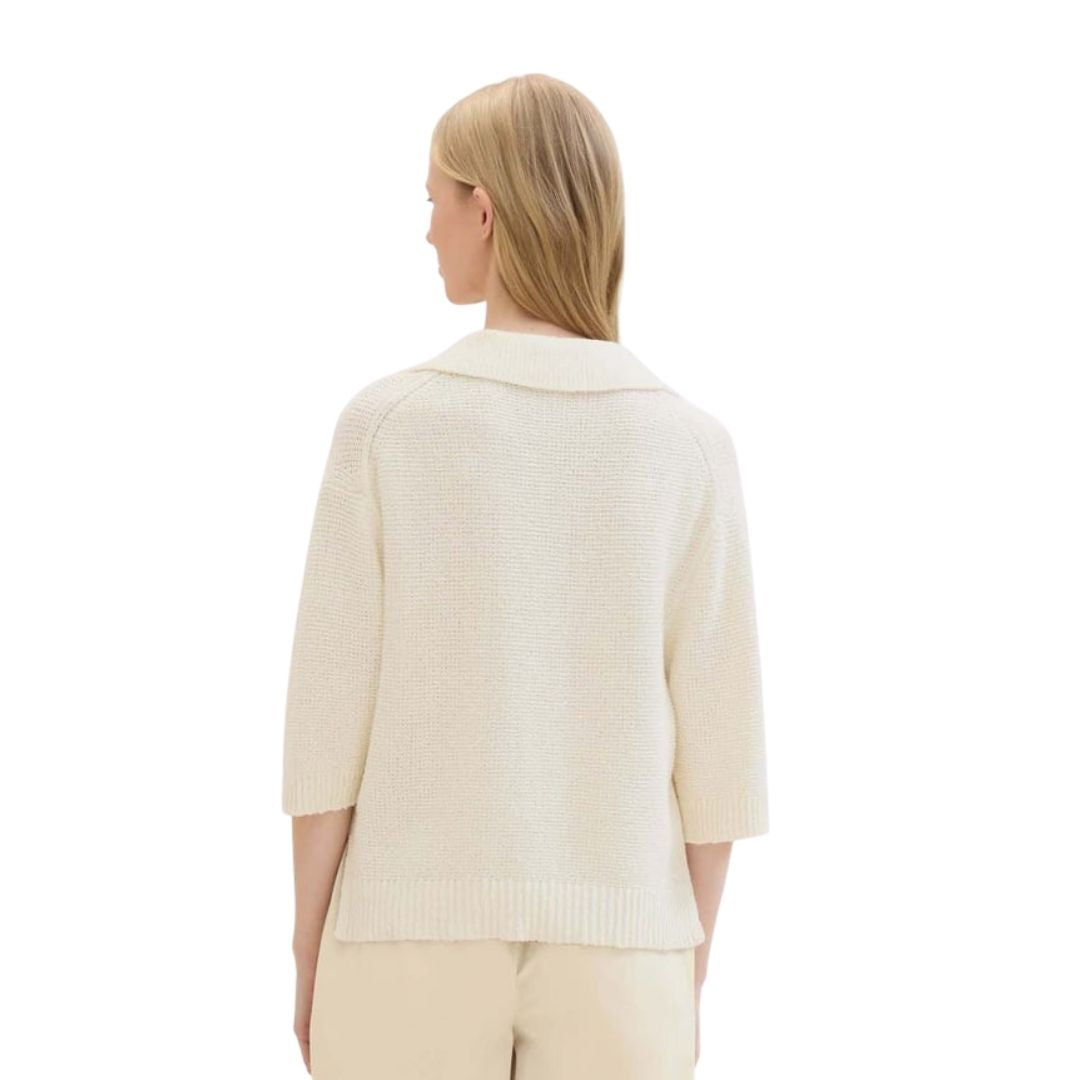 Tom Tailor White Pullover