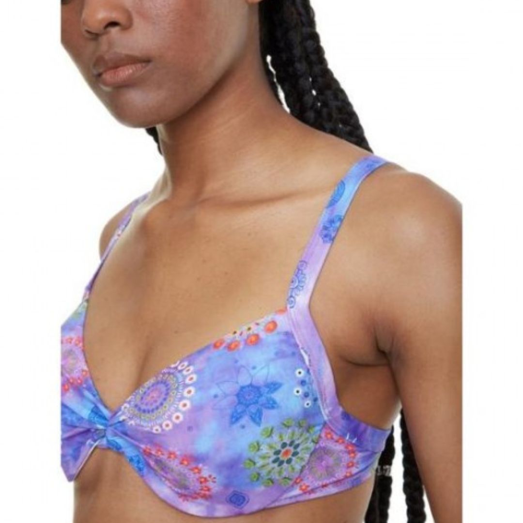 Desigual Swimwear Top Purple