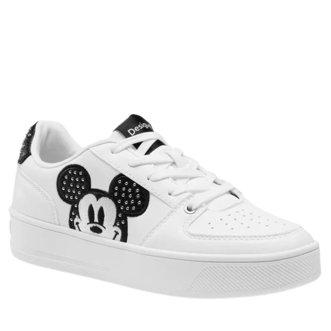 Desigual Mickey Mouse White Sneakers