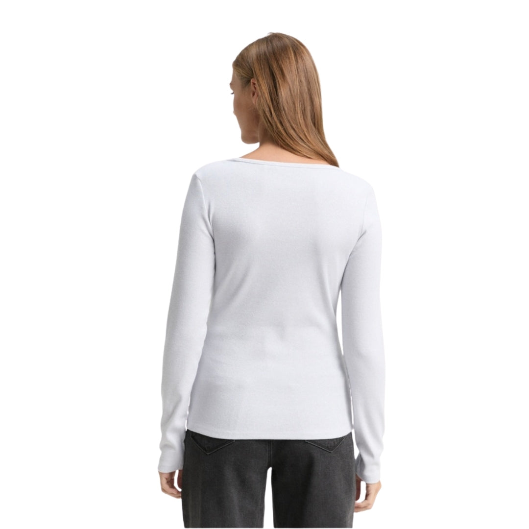 Tom Tailor Long Sleeve Women's Top | Grey – back view