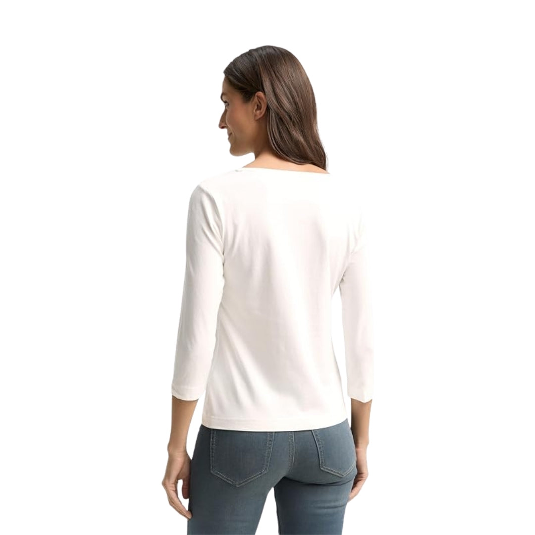 Tom Tailor Long Sleeve Women's Top | White