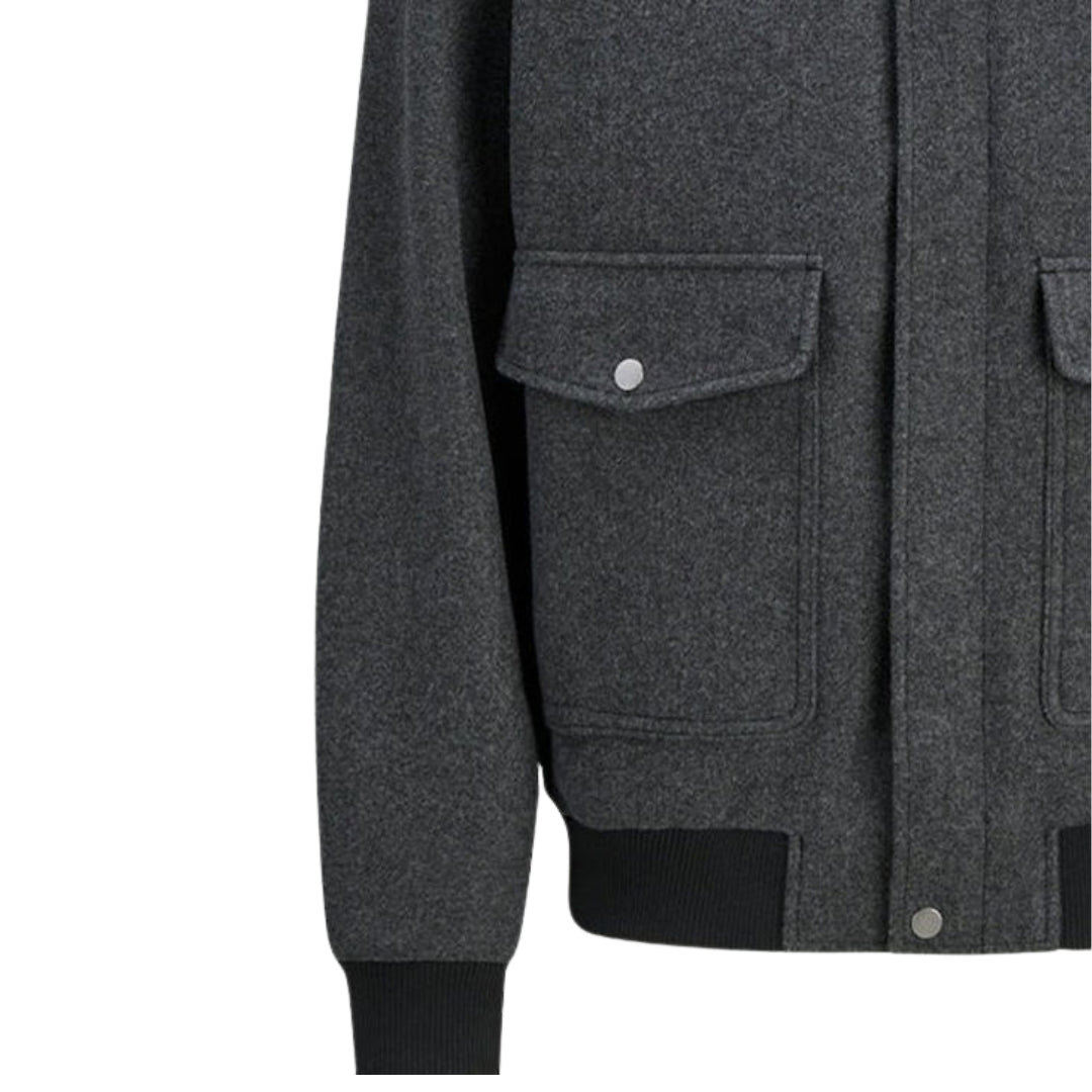 Jack & Jones Men's Shane Short Bomber Jacket | Black