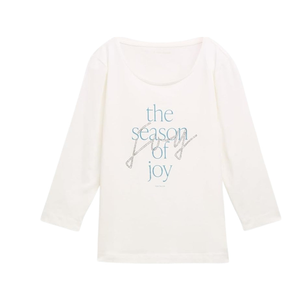 Tom Tailor Long Sleeve Women's Top | White