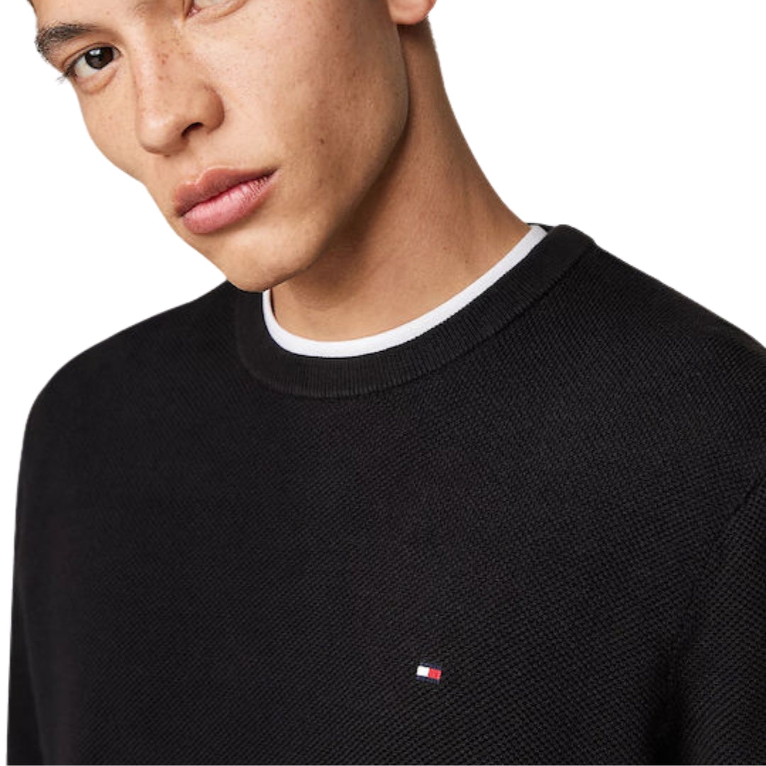 Tommy Hilfiger Black Cotton Pullover