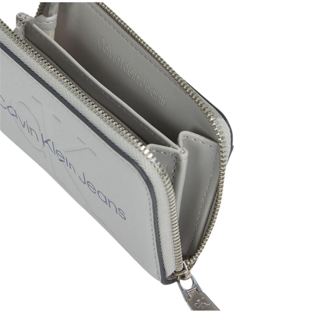 Calvin Klein Small Zip Grey Wallet