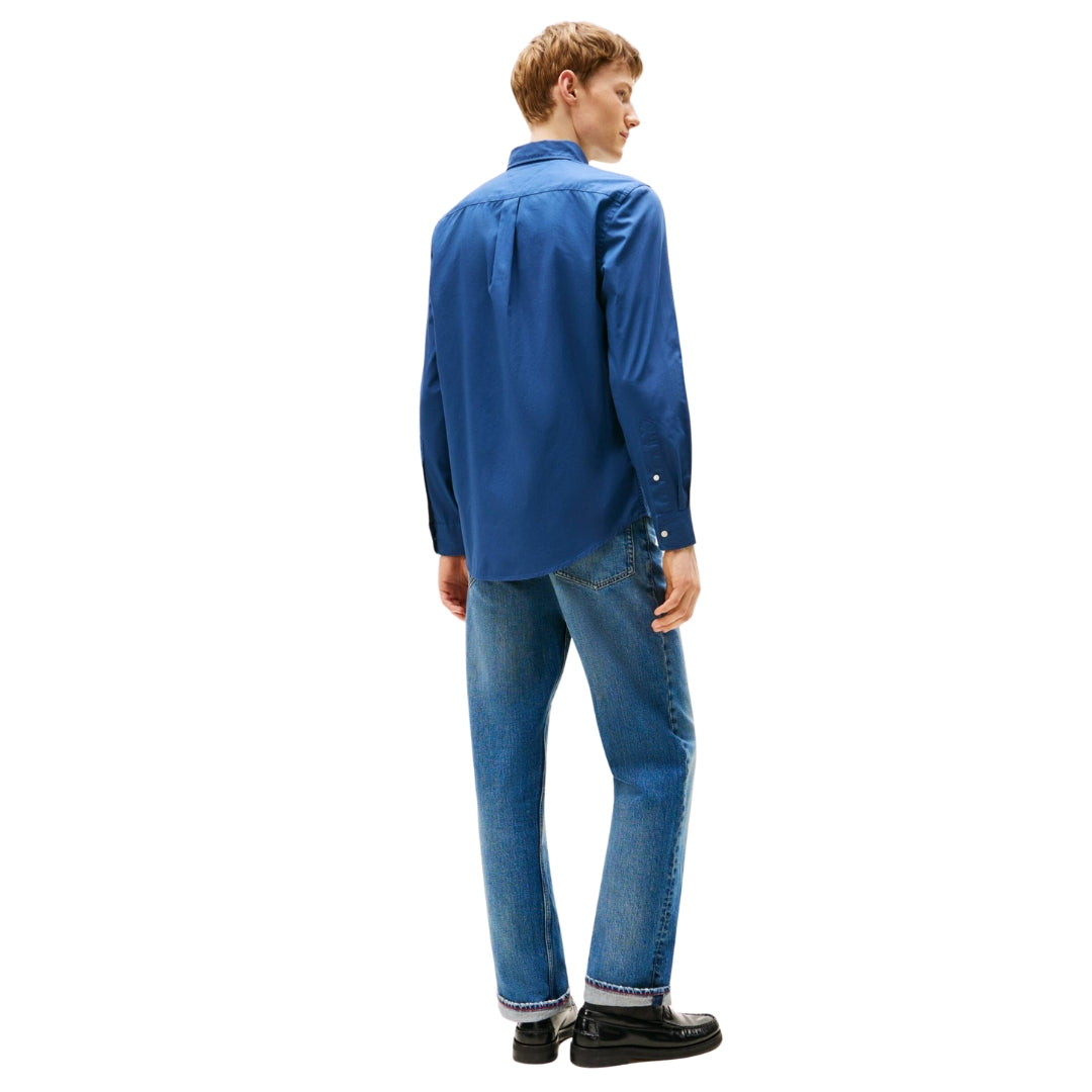 Tommy Hilfiger Men Blue Poplin Shirt