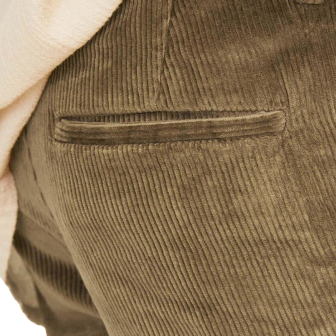 Jack & Jones Men's Corduroy Chino Trousers | Brown