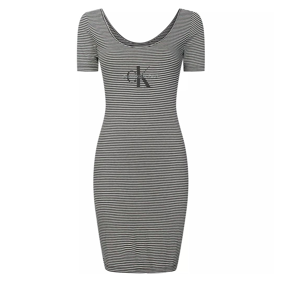 Calvin Klein Monogoram Stripe Dress