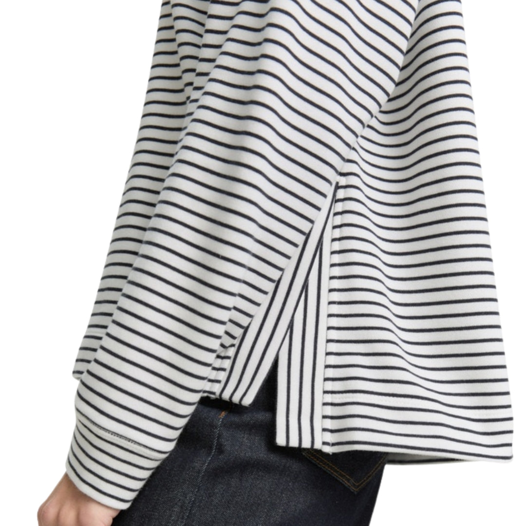 Tom Tailor Women's Sweater | White Striped – detail view