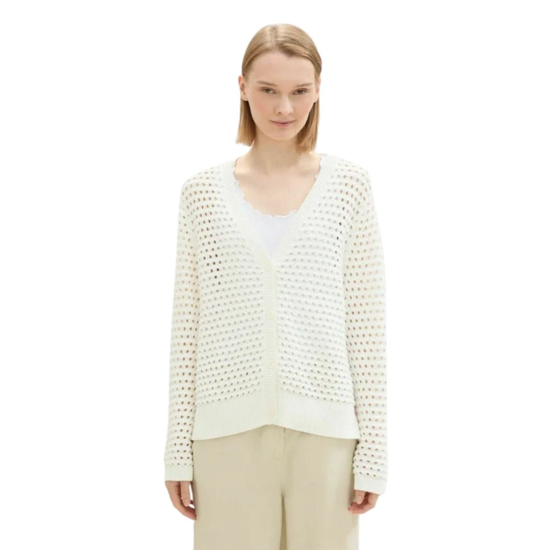 Tom Tailor White Cardigan