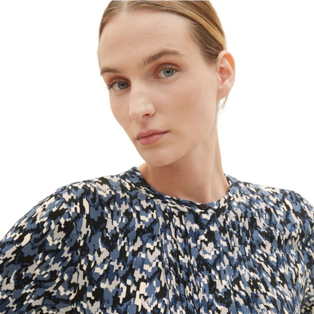 Tom Tailor Blue Print Dress