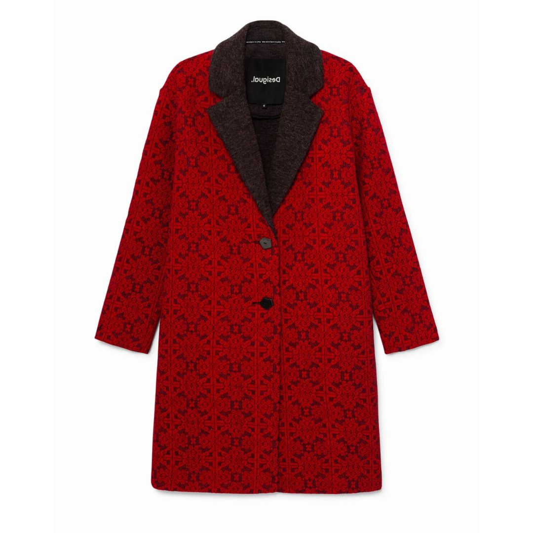 Desigual Abrig Aren Red Coat