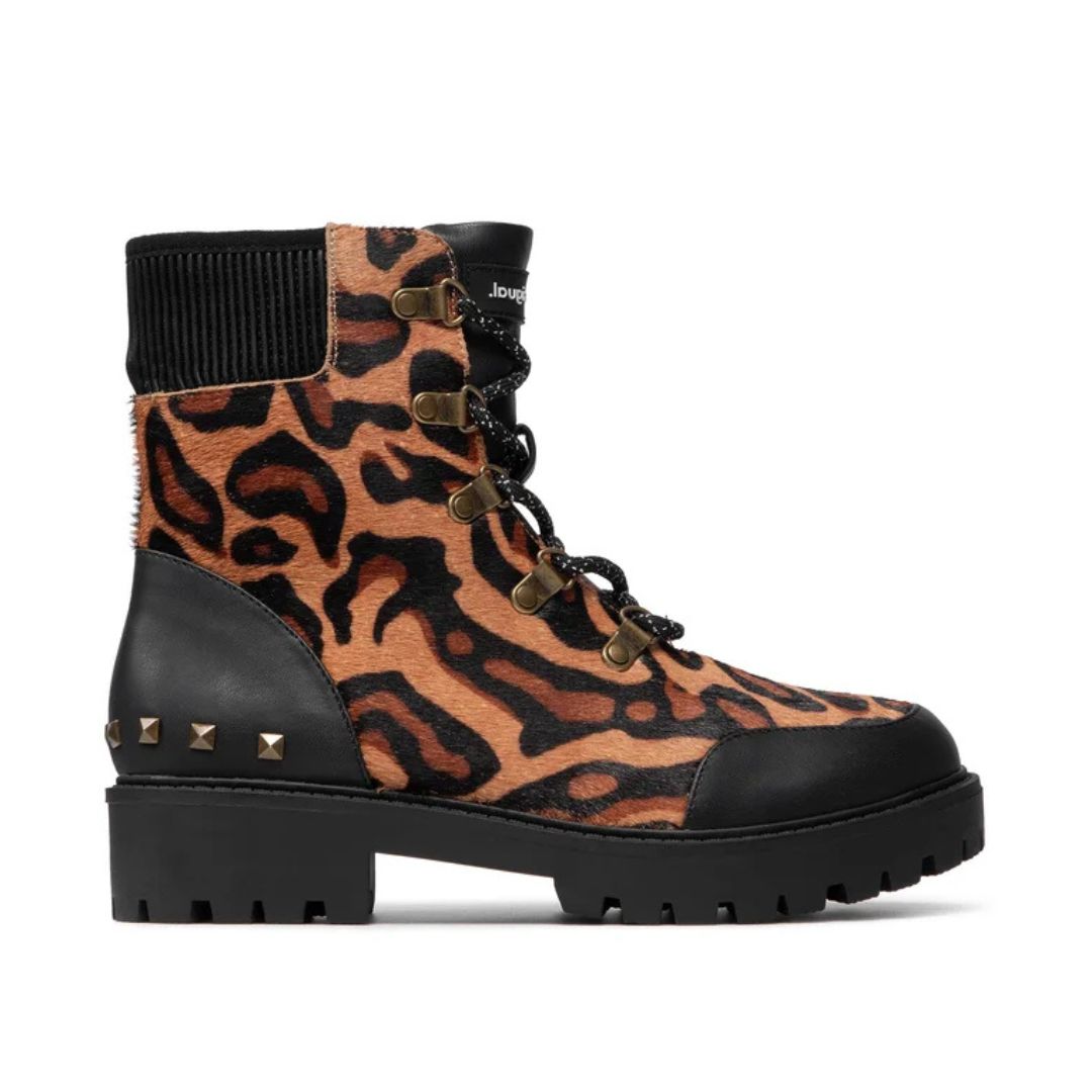 Desigual Biker Leopard Boots