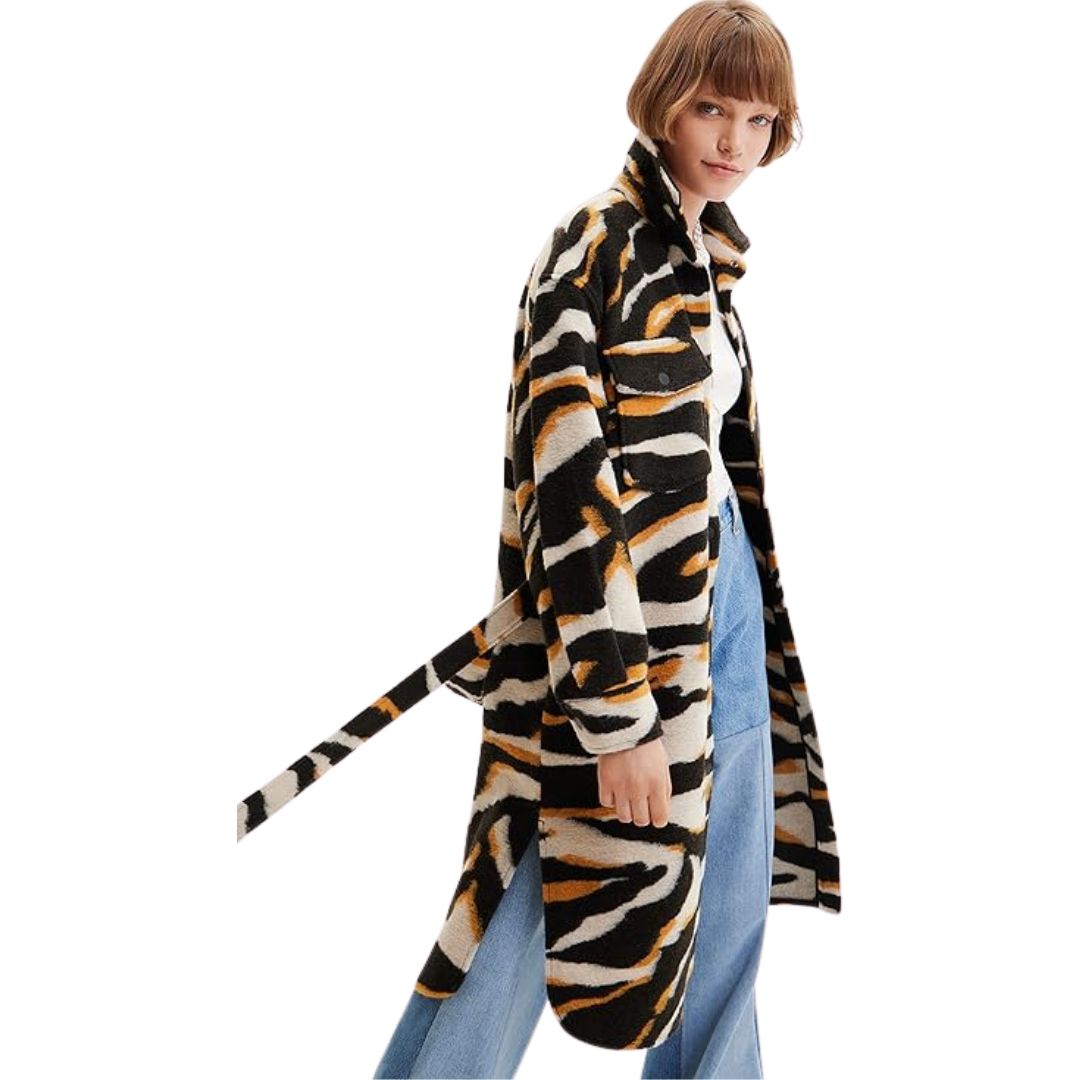 Desigual Wool Mix Chaq Rass Coat