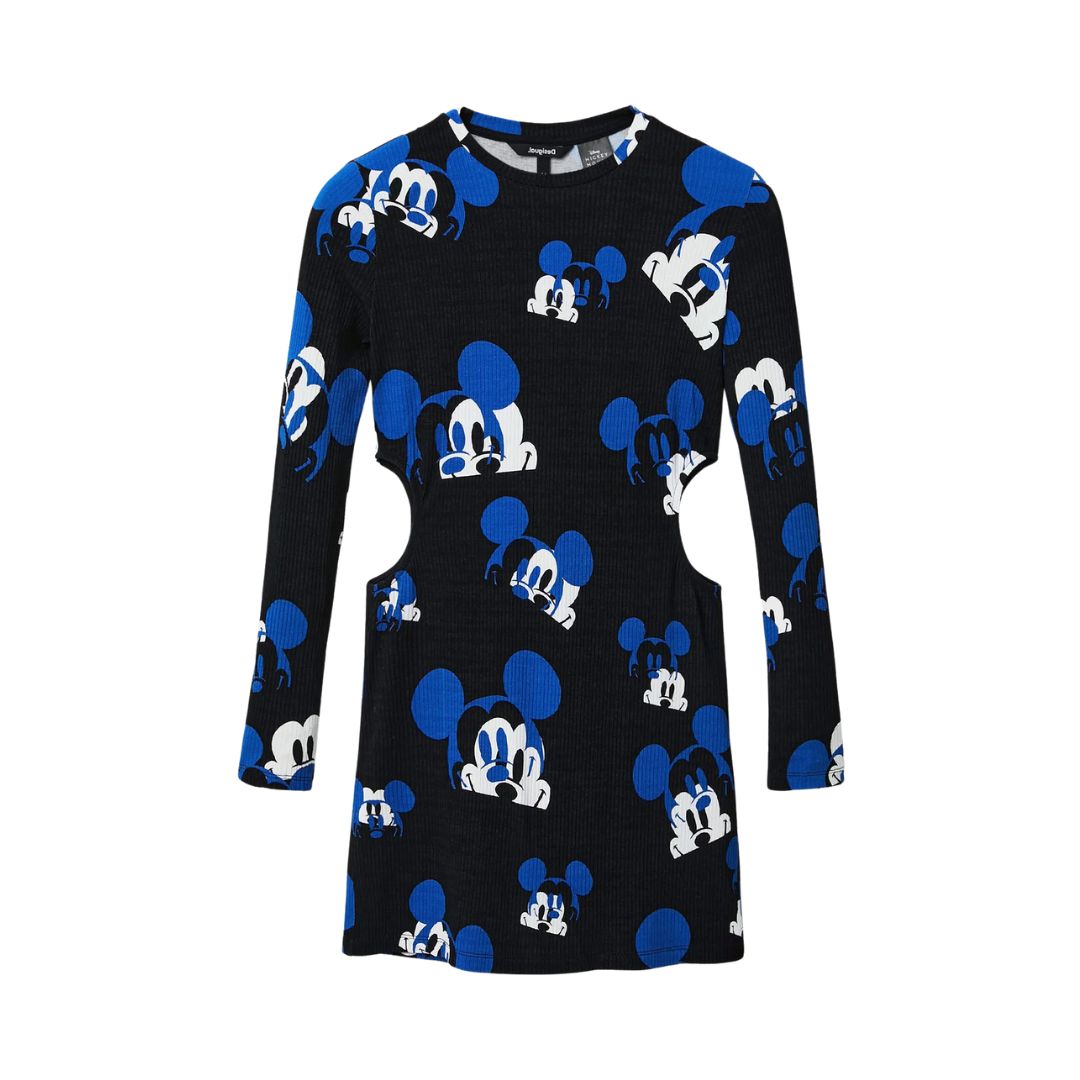 Desigual Vest Faces Mickey Dress
