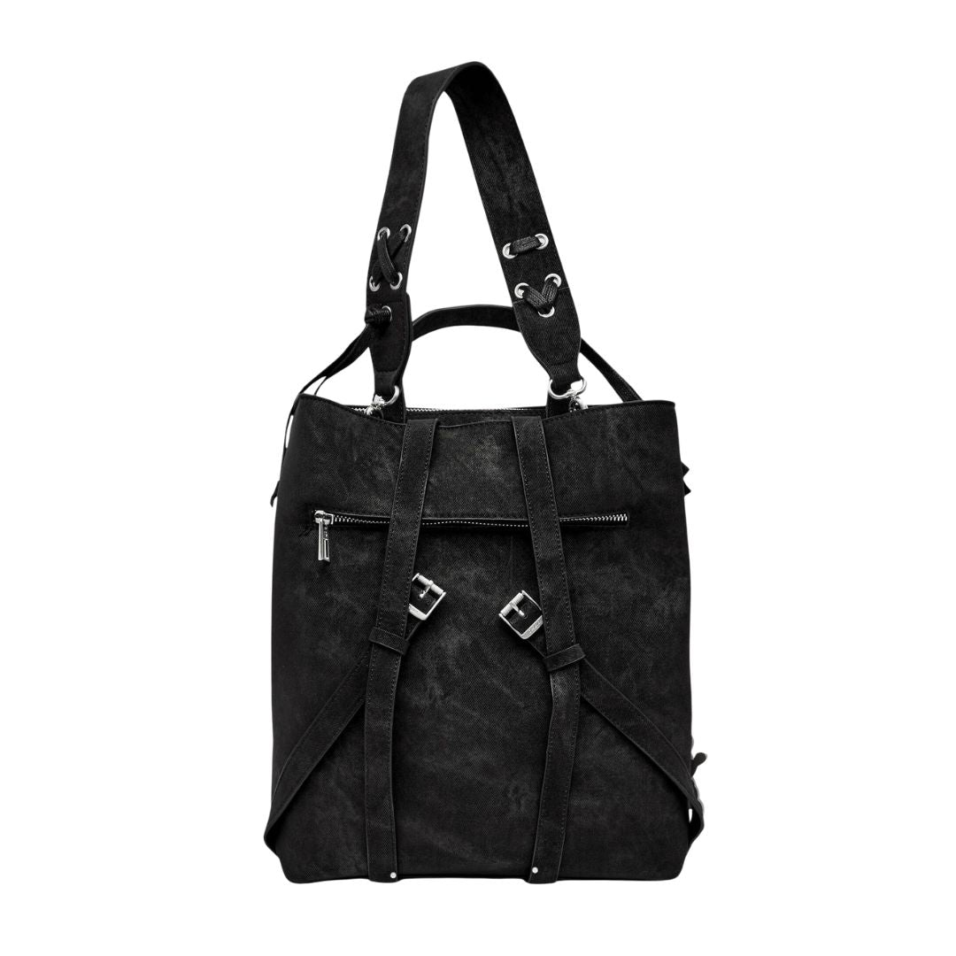 Desigual Back Romeo Floral Total Black Sumy Backpack