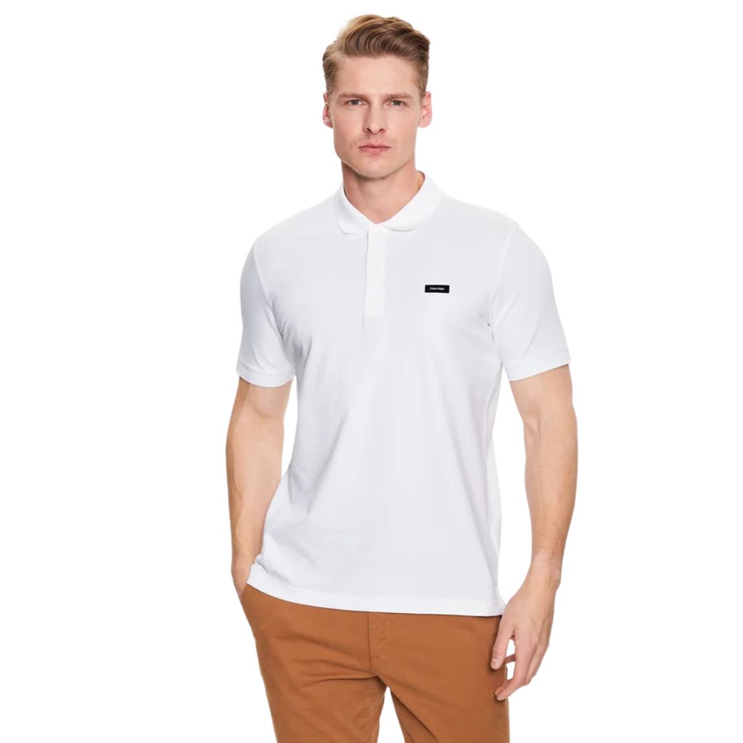 Calvin Klein White Polo Shirt