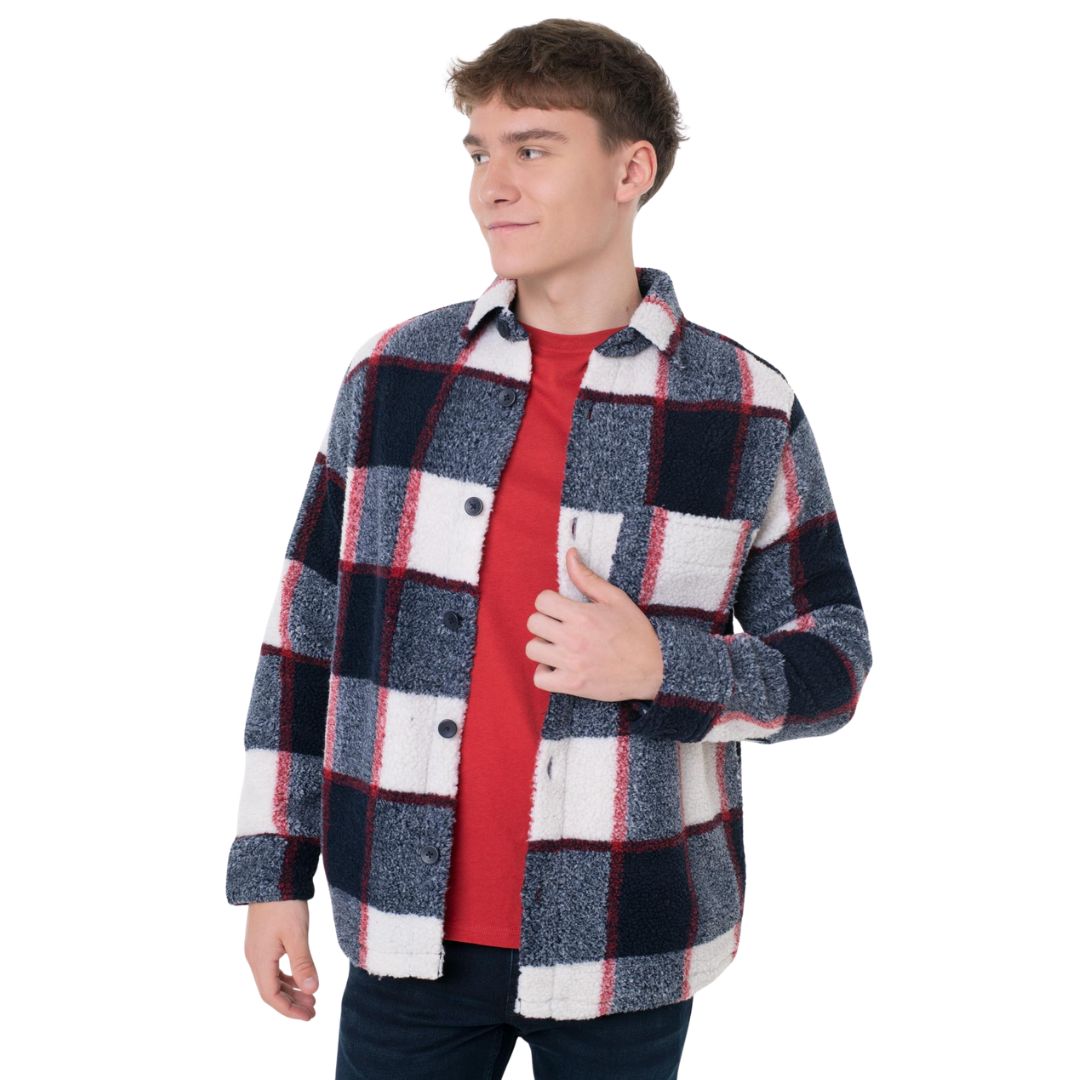 Tom Tailor Men Teddy Shirt Jacket