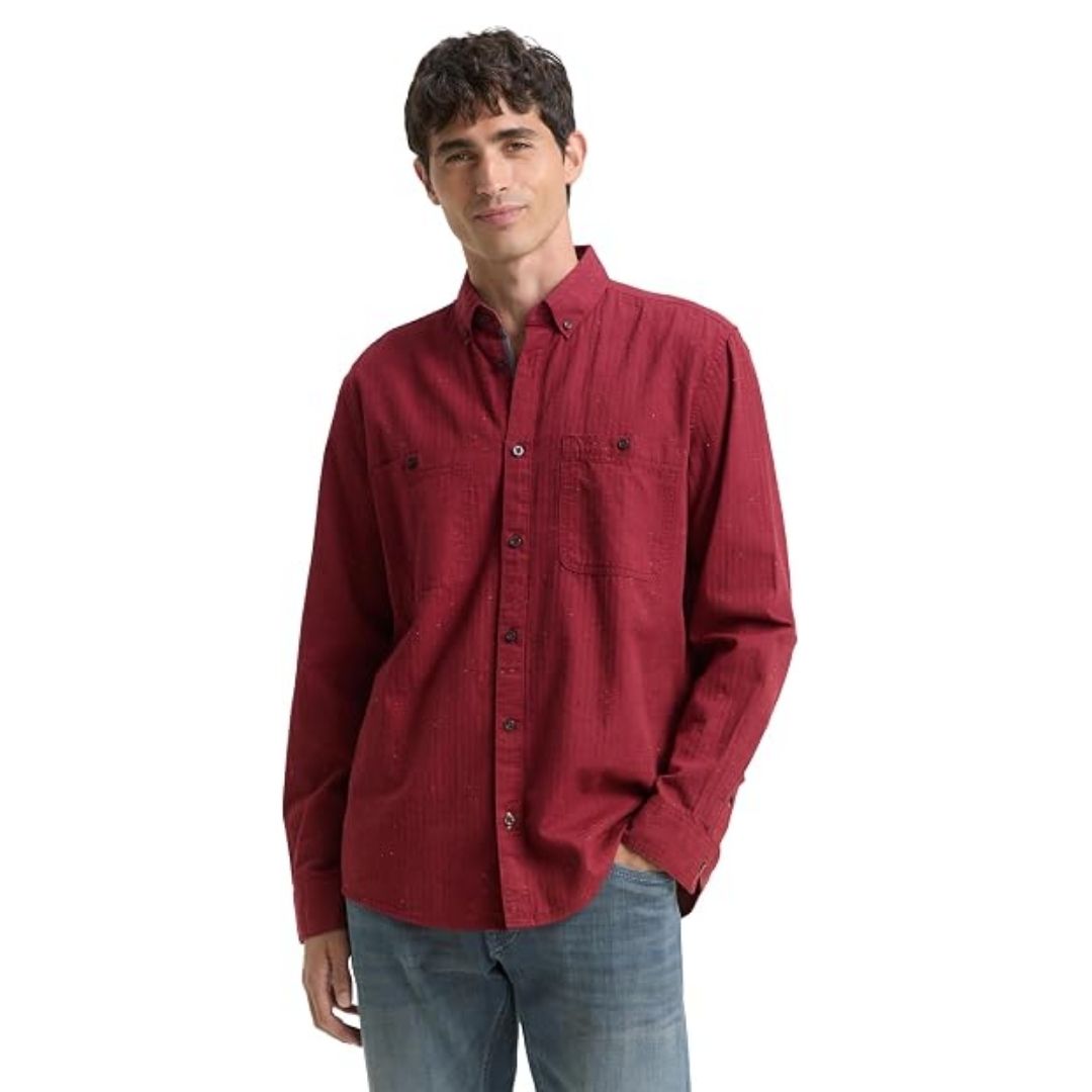 Tom Tailor Men Red Shirt