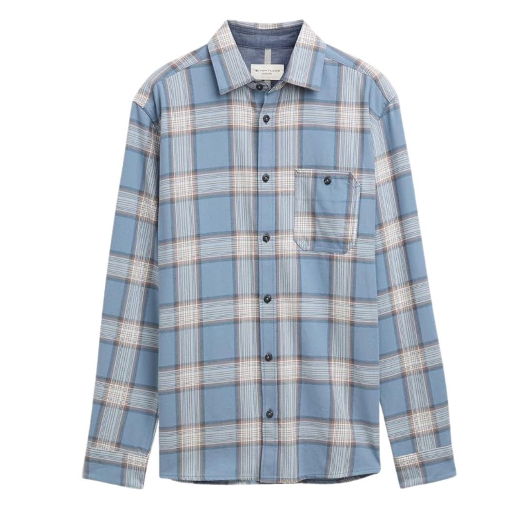 Tom Tailor Men Blue Shirt