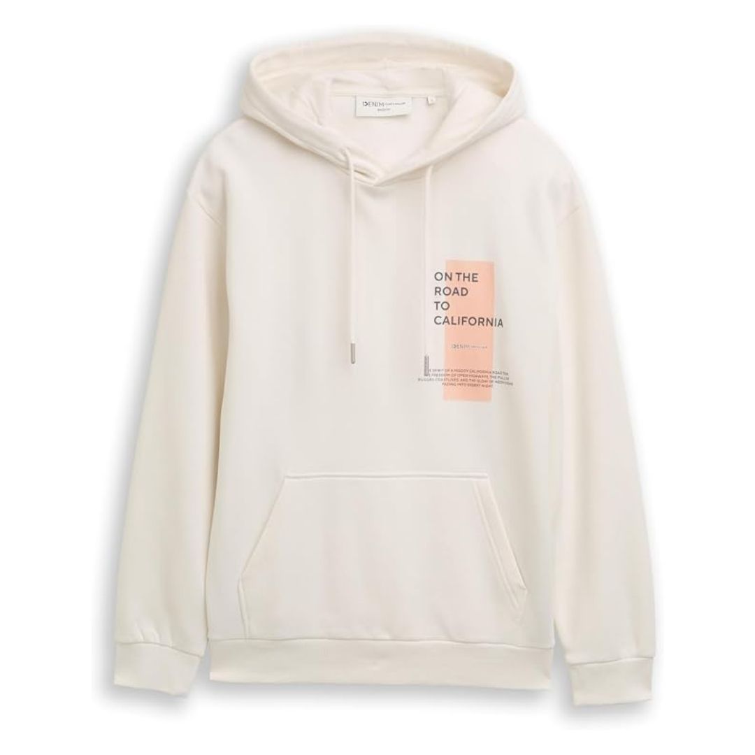 Tom Tailor White Men Hoodie