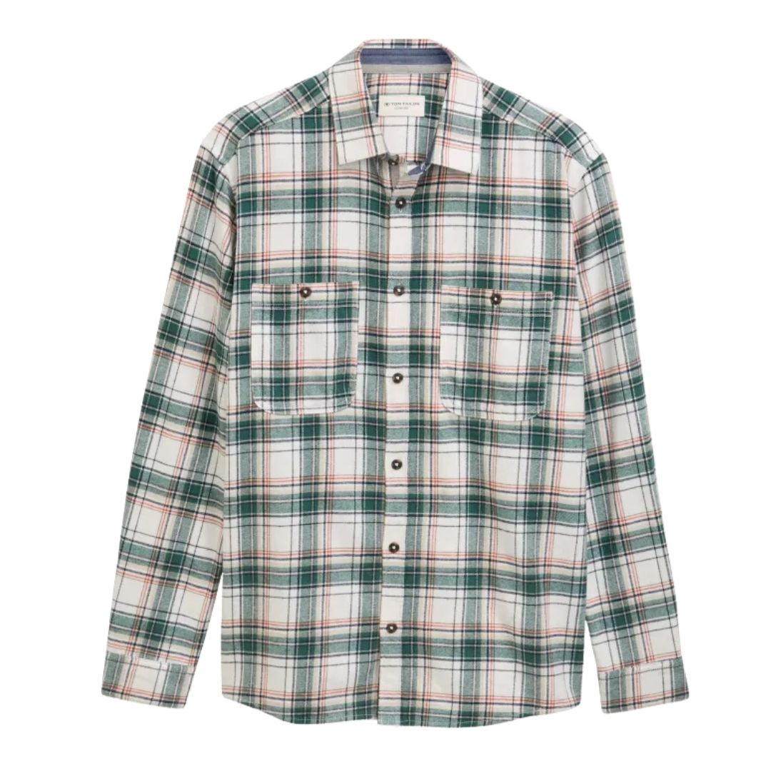 Tom Tailor Men Green Shirt
