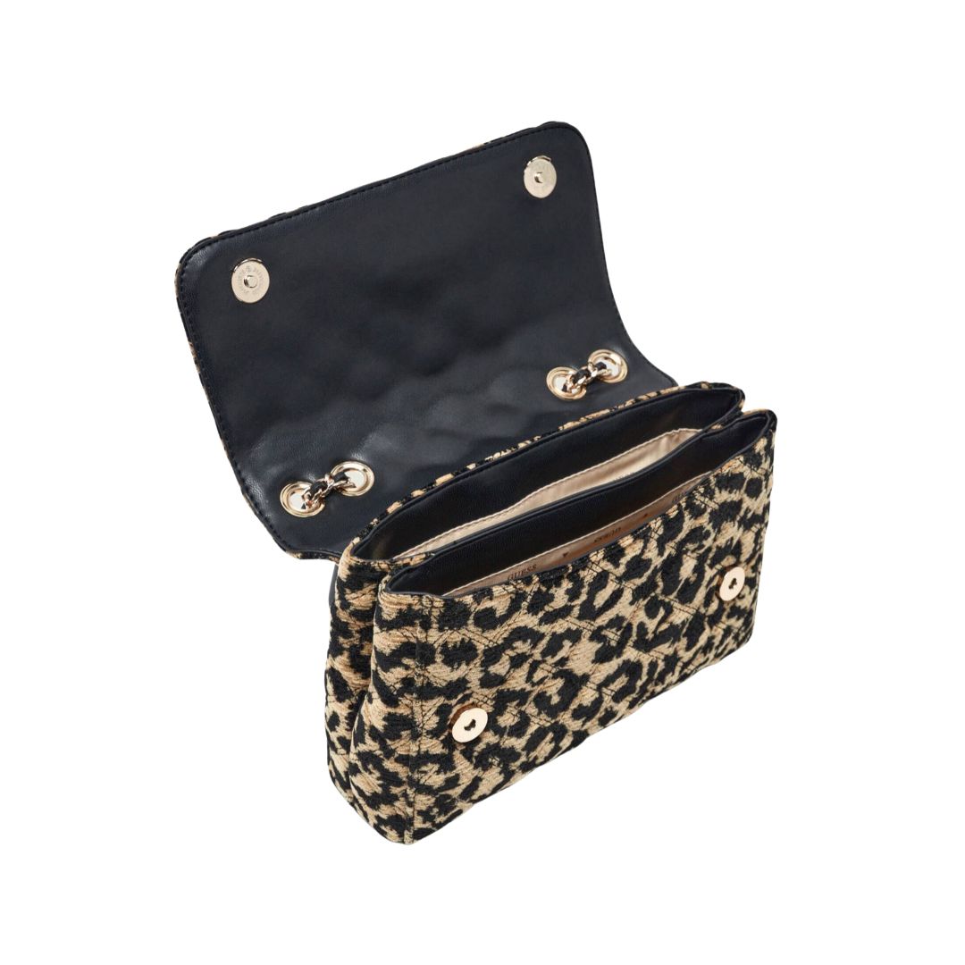 Guess Leopard Print Shoulder Bag