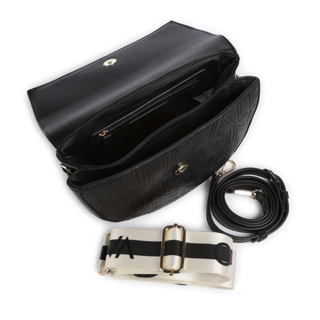 Valentino Pansy Black Shoulder Bag